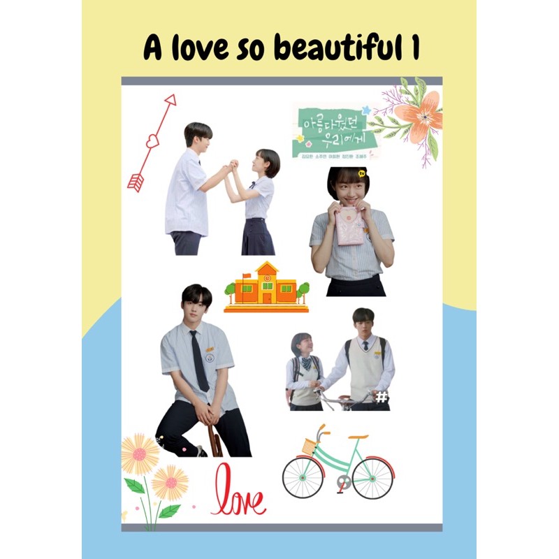 Sticker Pack Drama Korea A love so beautiful (ALSB) Kim yo han stiker tumblr aesthetic