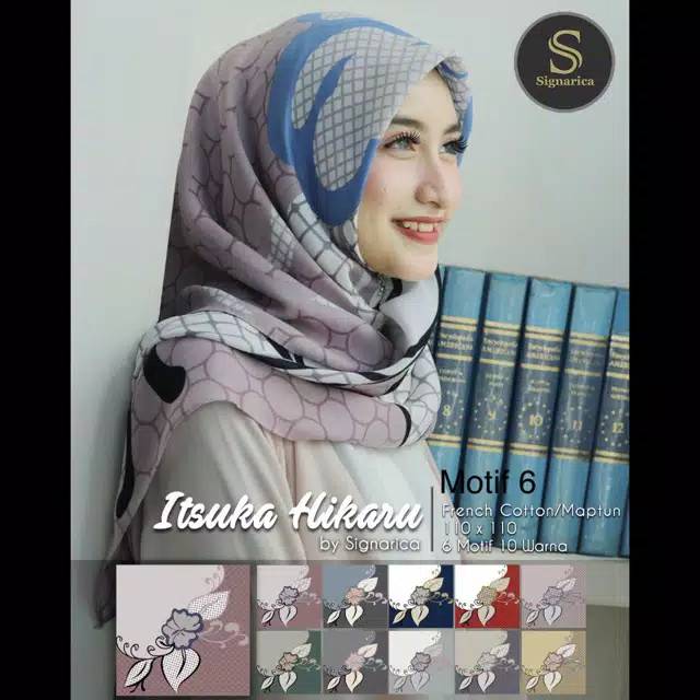 New Arrival Hijab Itsuka Hikaru by Signarica - Motif 6