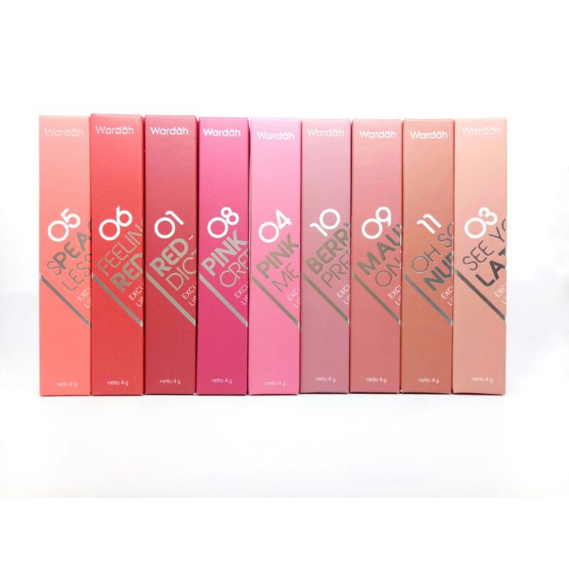 Wardah Exclusive Matte Lip Cream ( lipstik lipcream ) BPOM (KIM)