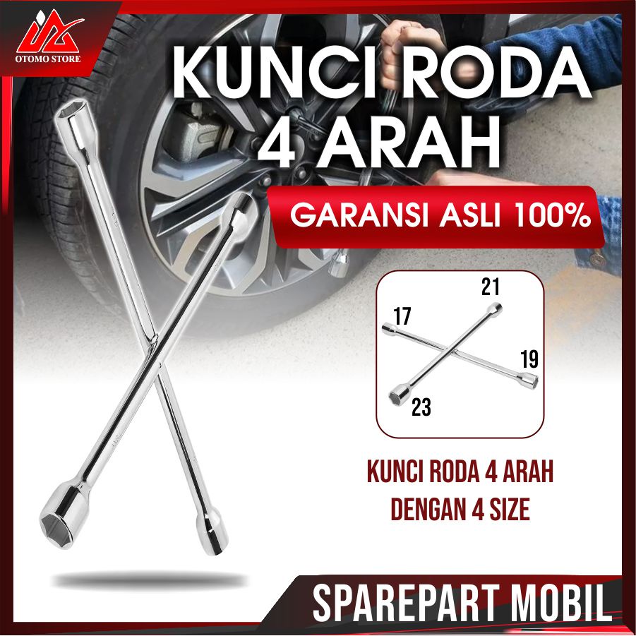 KUNCI PALANG 4 Kunci Roda Palang Mobil Kunci Palang Roda Mobil 4 Way Cross 17x19x21x23