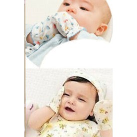 Sarung Tangan Bayi New Born Motif Unisex Bahan Katun Halus Import (Kirim Motif Random)