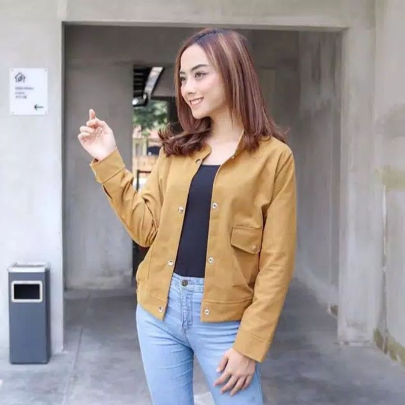 Jaket wanita / Selly jaket canvas