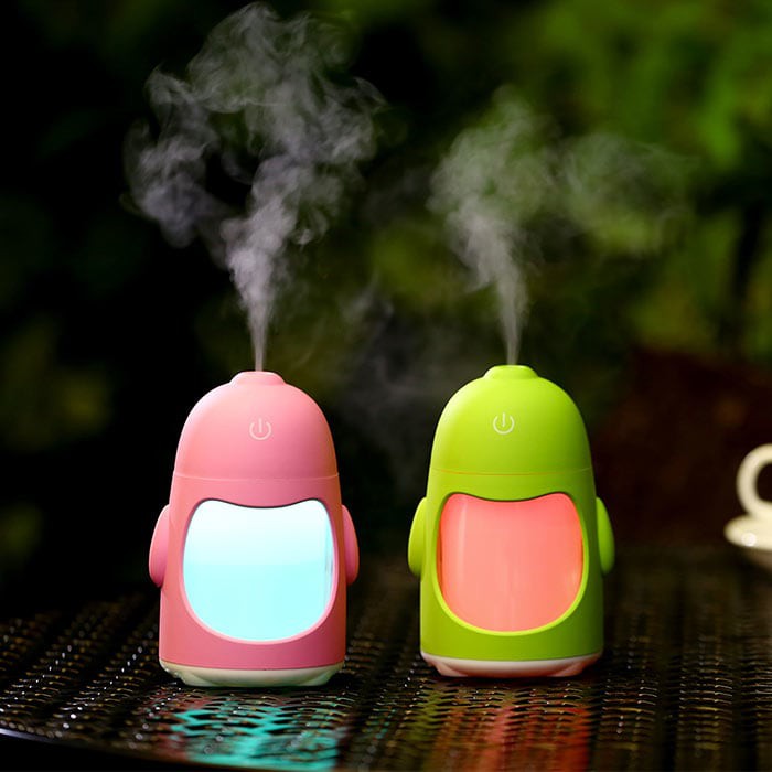 USB Penguin Humidifier Colorful LED Light - QW-Q3 - 150ML