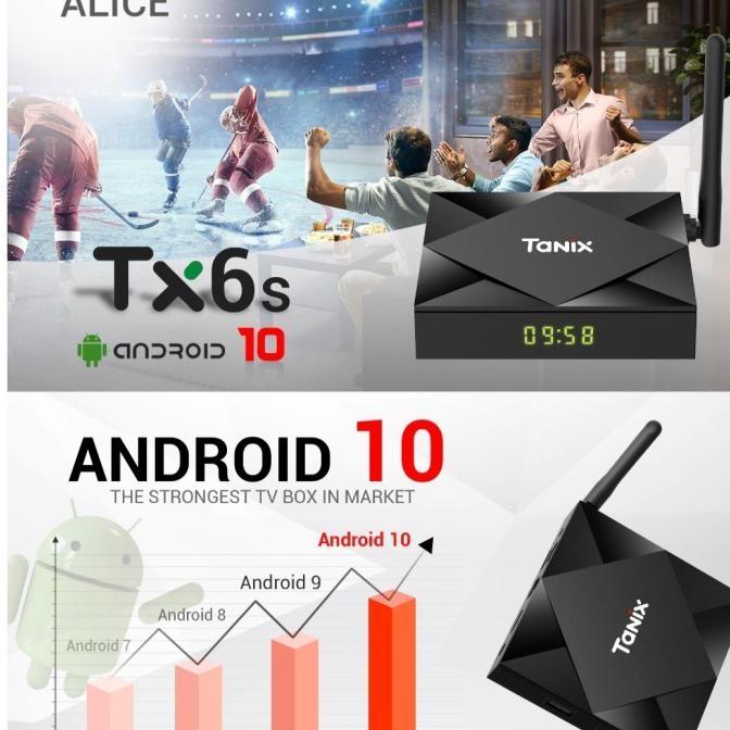 Android Tv Box Tanix Tx6S 4Gb/32Gb Android 10 Dual Wifi Allwinner H616 - Tx6S 4-32