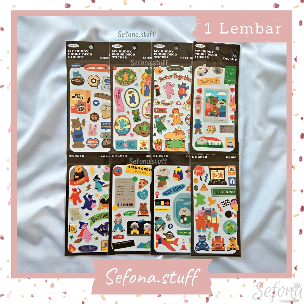 

Stiker My Buddy Phone Deco Sticker | Stiker Dekorasi Case Handphone Laptop Notebook Planner Journal Scrapbook Lucu Unik Aesthetic