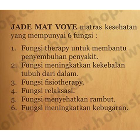 Imperial Jade Mat Voye Matras Terapi Kesehatan Kasur