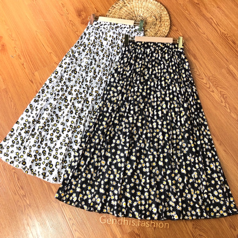 PLISKET SKIRT SANNY FLOWERS PREMIUM