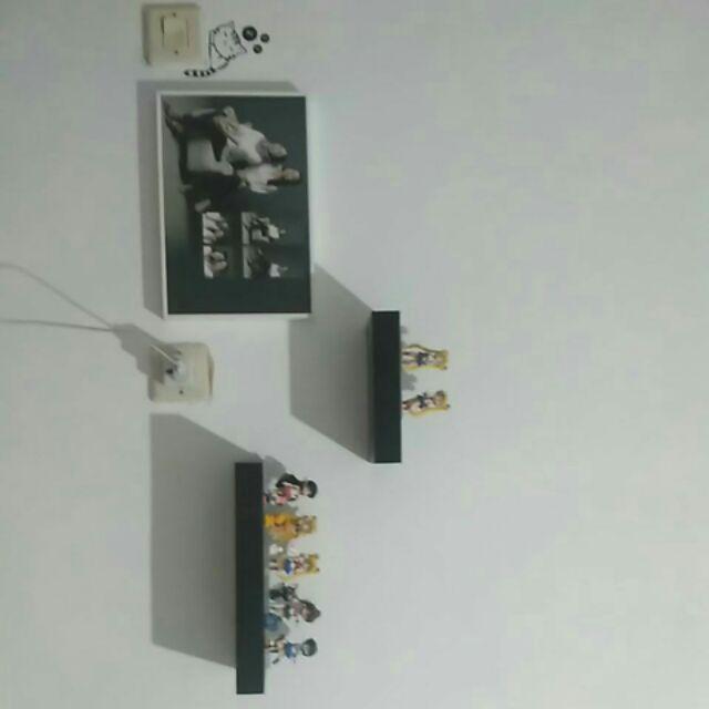 Set Rak Ambalan Dinding Minimalis 2 Pcs Uk. 20,30 Cm