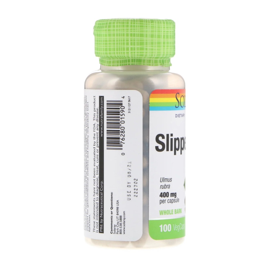 Solaray Slippery Elm 400 mg 100 cap Kesehatan Pencernaan Pernafasan Paru