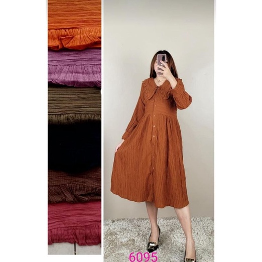 Long tunik serat kayu Lesti mikka