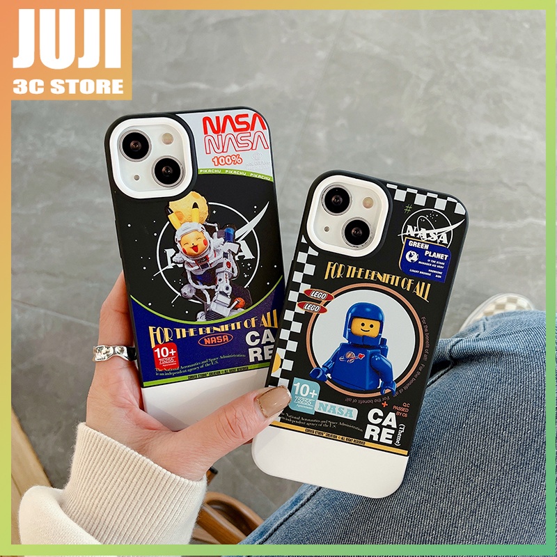 3in1 Casing Motif Kartun Pikachu / LEGO Untuk iphone 11 / 12 / 13 pro max / x / xs / xr / xsmax / 7 / 8 +