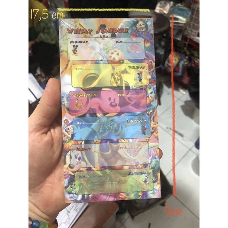 

daily planning disney memo harian 17.5 x 9 cm