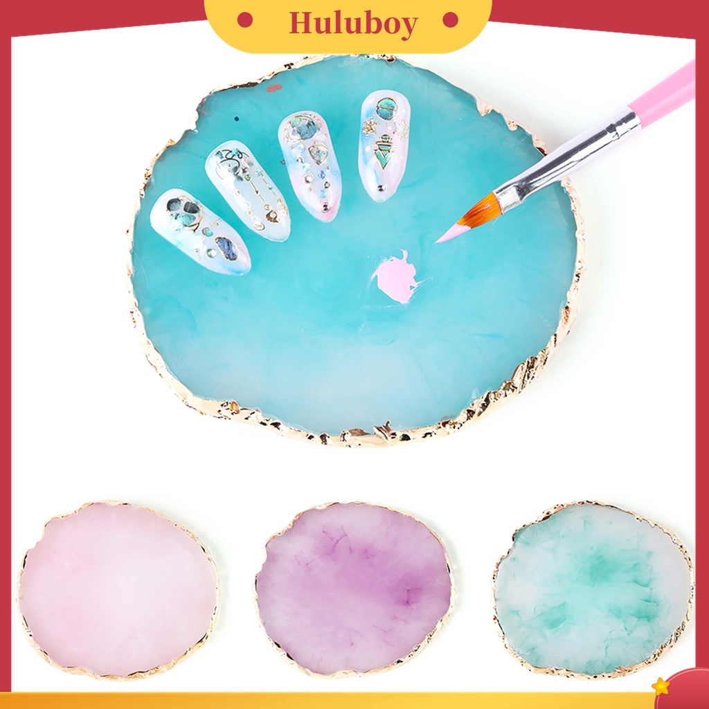 Huluboy Huluboy♡ Palet Resin Untuk Mencampur Warna Kutek / Foundation