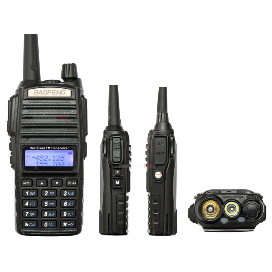 HT Baofeng UV82 UV 82 walky talky handy talky Walkie Talkie Dual Band Jarak Jauh Plus Headset