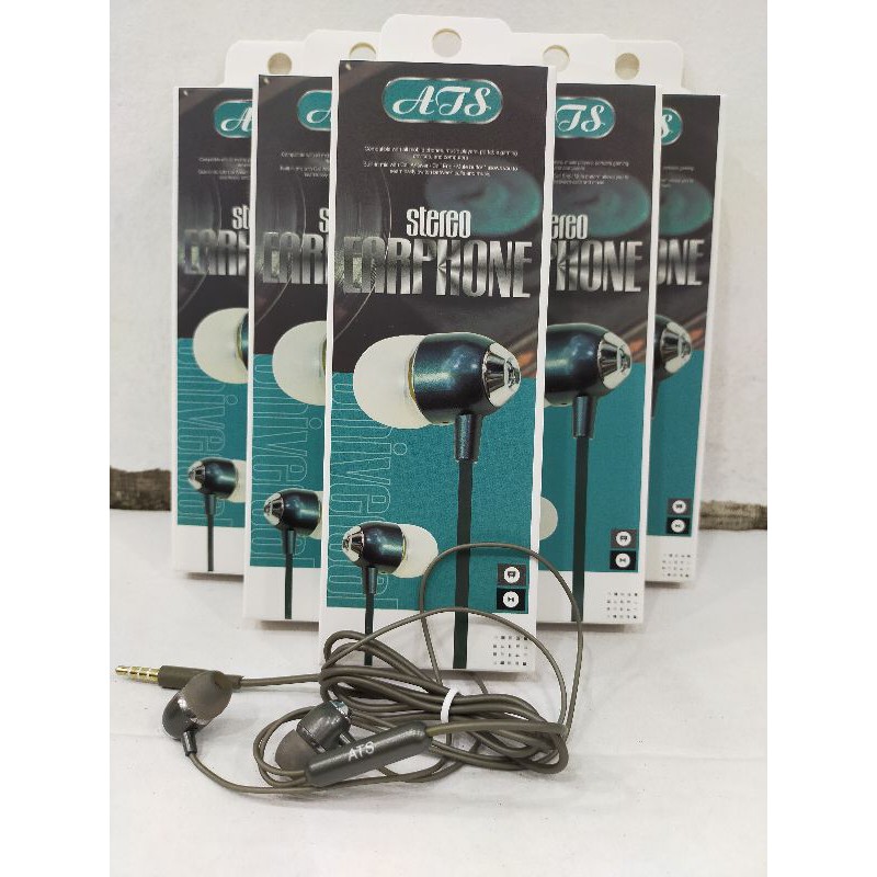 HANDSFREE / EARPHONE / HEADSET ATS STEREO MURAH MERIAH