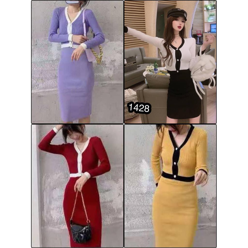 Nayara Boutique Soraya Set Cardigan Dress Import 6656#*