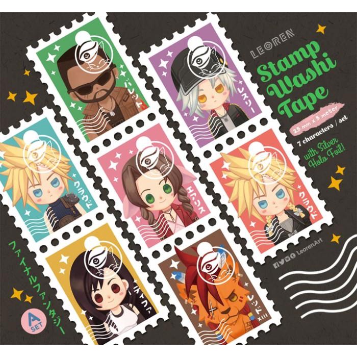 

Final Fantasy Vii Remake / Ff7R - Stamp Washi Tape Sticker