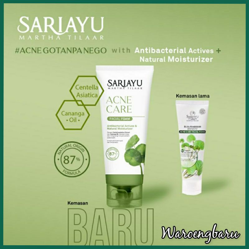 SARIAYU Facial Foam Acne 75 gr SARI AYU Sabun pembersih Jerawat