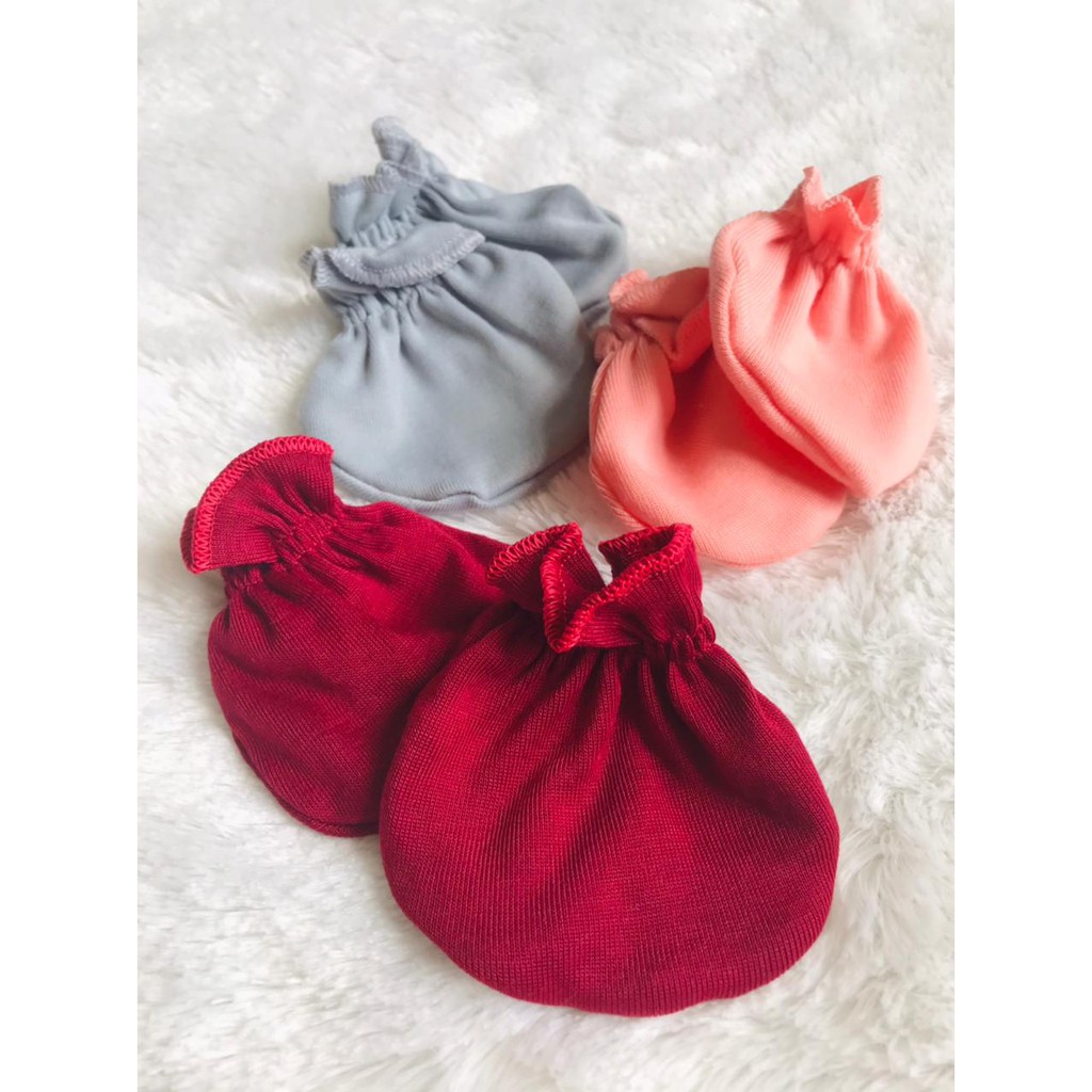TINGTONG - Sarung Tangan Bayi - Baby Hand Mitten - Kaos Tangan Bayi - STK Karet Bayi Polos Katun