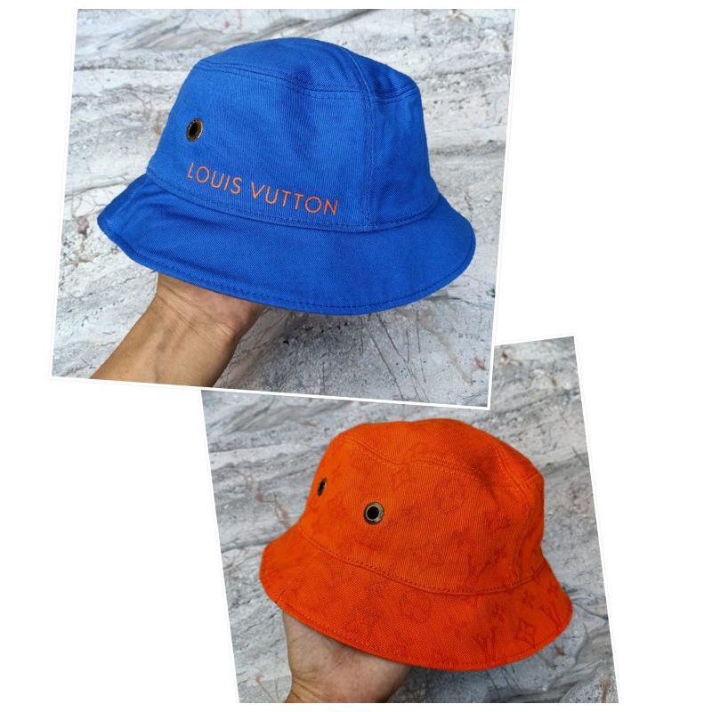 topi bucket hat Lv monogram bolak balik Colour Full Topi premium impor