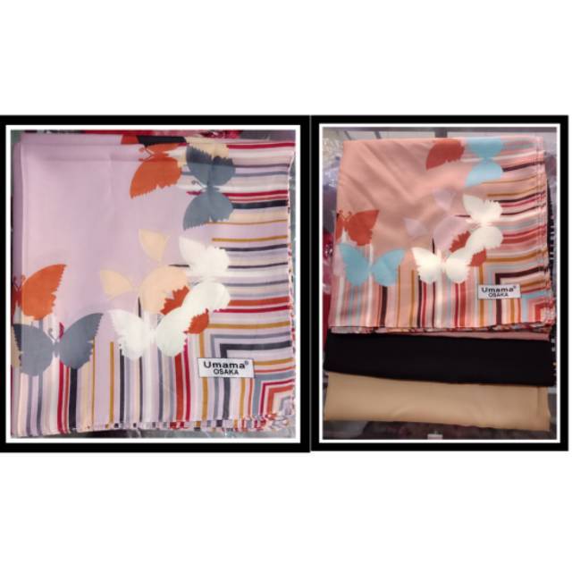 Kerudung segi empat motif umama