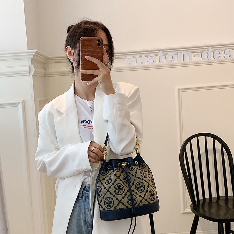 [COD] 61187 Tas Wanita Import TB Jackquard Bucket