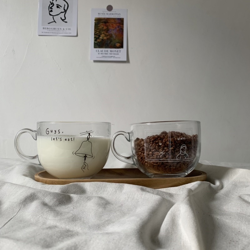 SEVENTEEN FANMADE MERCH - CEREAL BOWL CEREAL GLASS GELAS KOREA CEREAL MUG KOREA CEREAL MUG