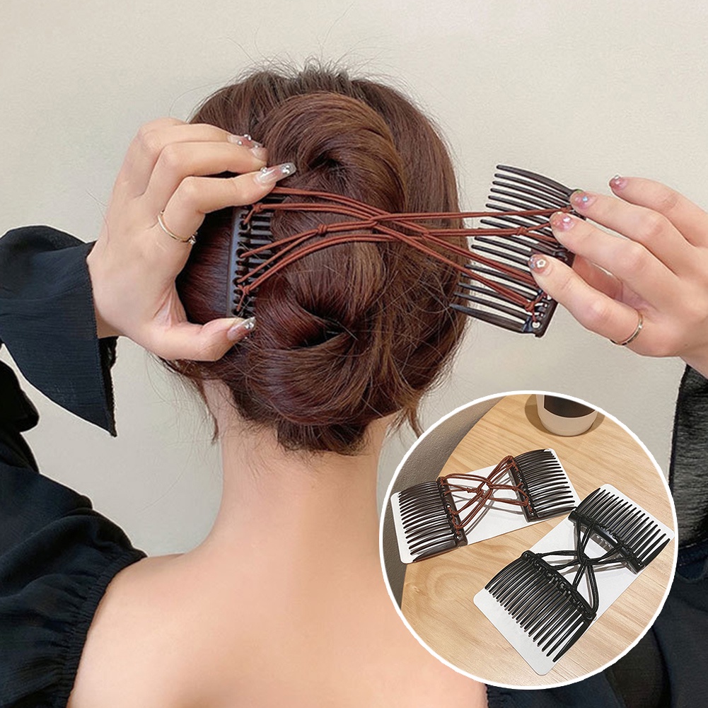 Sisir Jepit Rambut Elastis Untuk Aksesoris