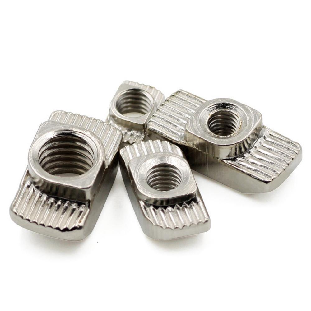 Pengencang Mur QUINTON M3-M8 Untuk Seri 2020 3030 4040 4545 Perbaikan Rumah Profil Aluminium T-Slot Baja Karbon