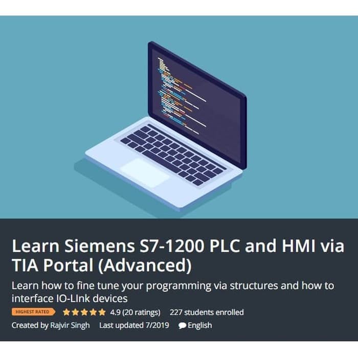 Udemy - Learn Siemens S7-1200 PLC and HMI via TIA Portal (Advanced)