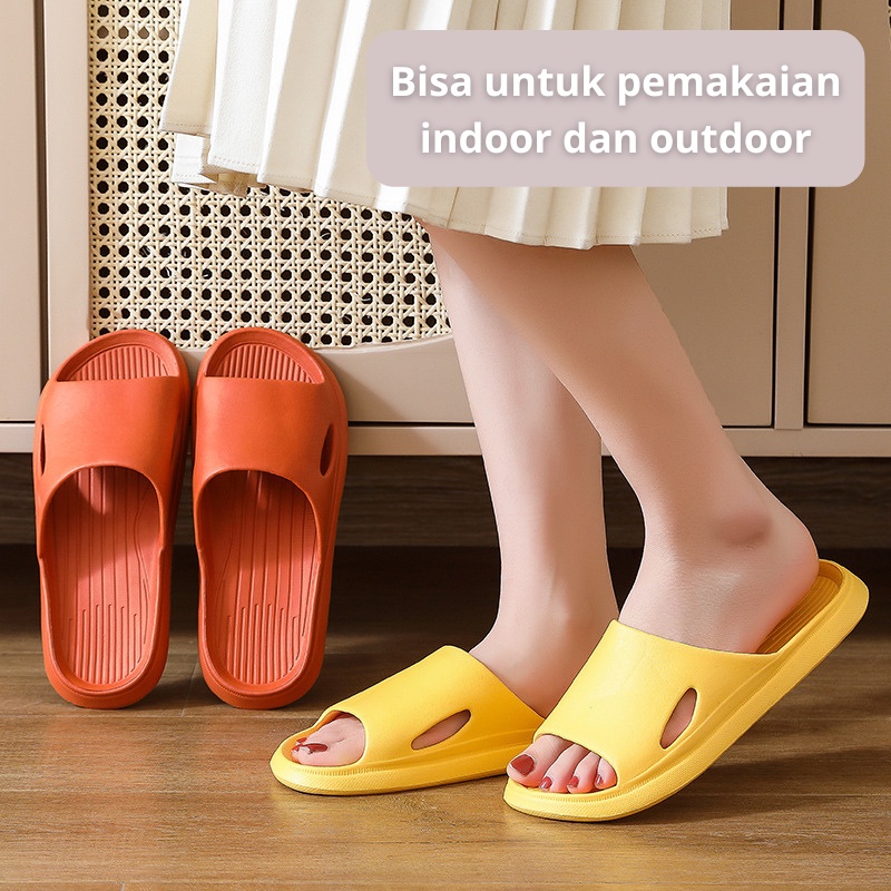 Mainland Sandal Karet Slip On Pria Wanita Sandal Kamar Mandi Sandal Rumah Unisex HSN102