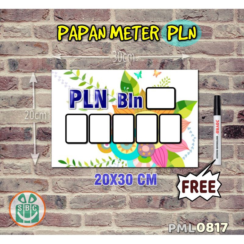 

Stokastik Papan Meter Listrik PLN PAM motif Unik - Flower 17