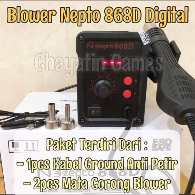 Blower Nepto Type 868D Original Model Digital Otomatis On - Off