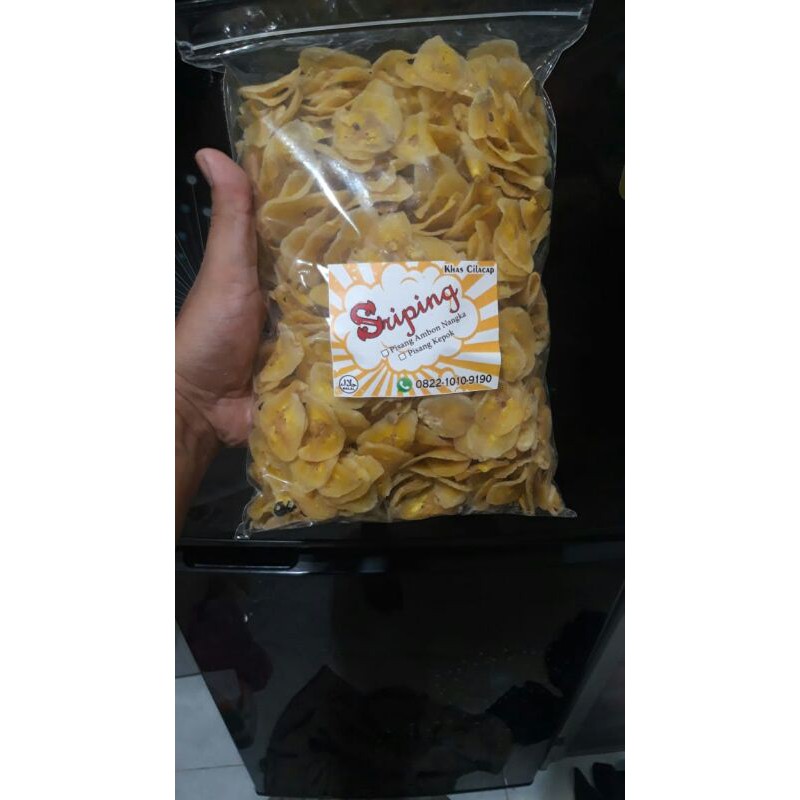 

Kripik pisang (sriping) 1/2kg