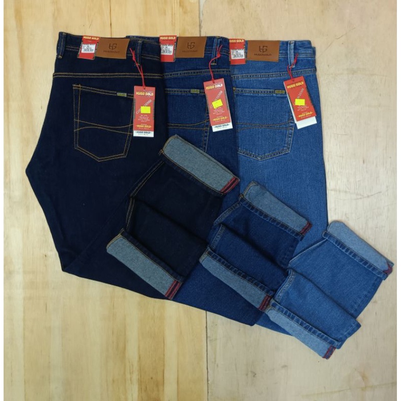 Hugo Gold Jeans Standard Classick premium / Celana Jeans pria reguler Hugo Gold