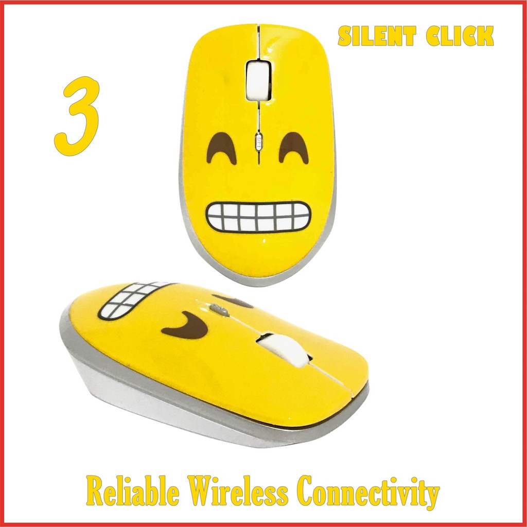 Mouse Wireless Motif Emoticon