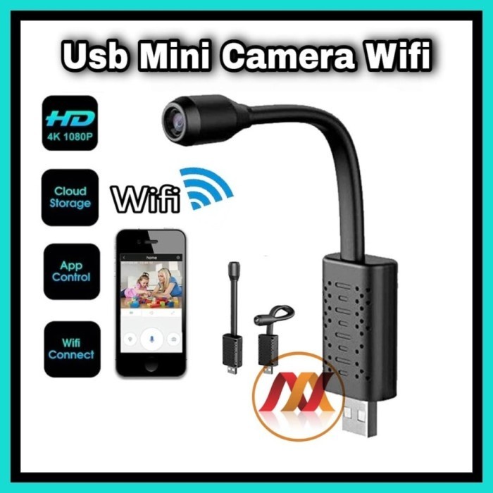 Smart Mini Camera Wifi USB IP Camera - Spy Camera Flexible V380 Pro