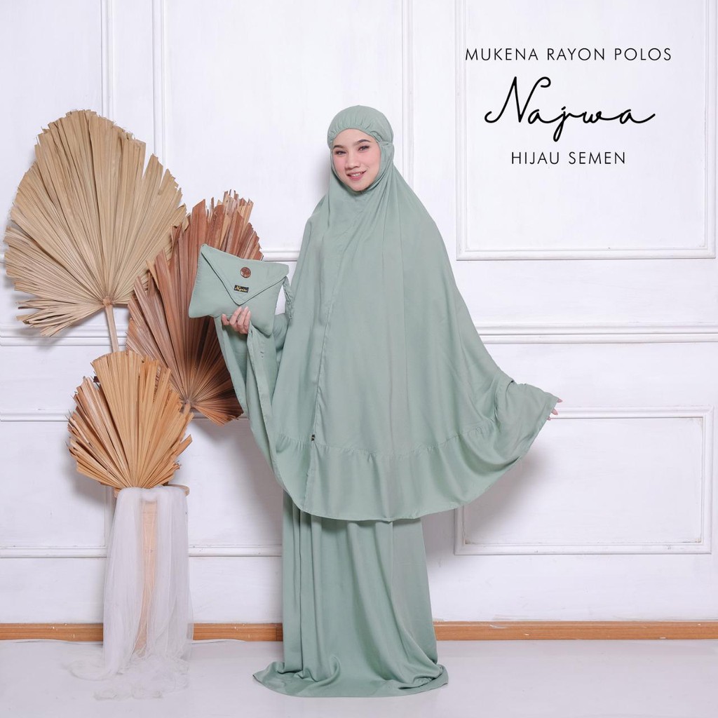 MUKENA BALI TASIK - MUKENA RAYON POLOS DEWASA NAJWA