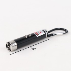 Senter 3 in 1 Red Laser Pointer 1mw 650nm Flashlight &amp; UV LPP 006