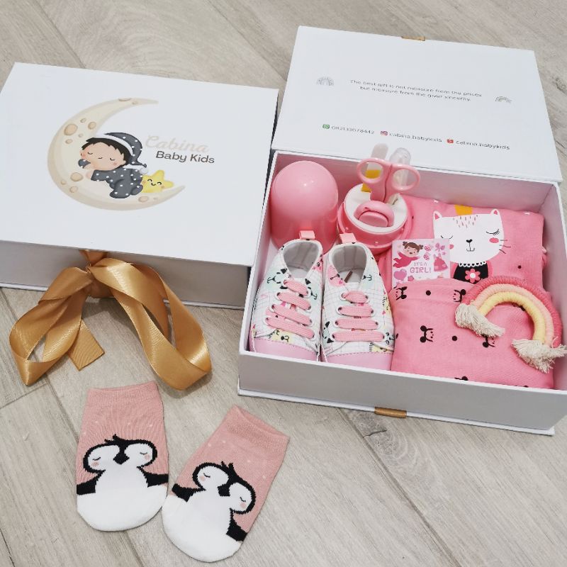 Hampers Baby Girl | Hampers Premium | Kado Bayi Murah | Hampers Bayi Perempuan Newborn | Kado Lahiran