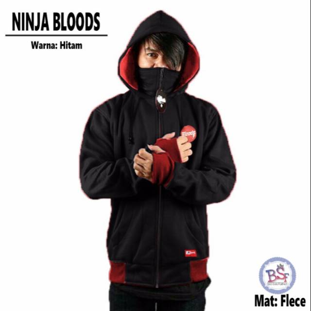 JAKET NINJA BLOODS/JAKET MURAH/JAKET NINJA MURAH/JAKET UNISEX/JAKET PRIA WANITA