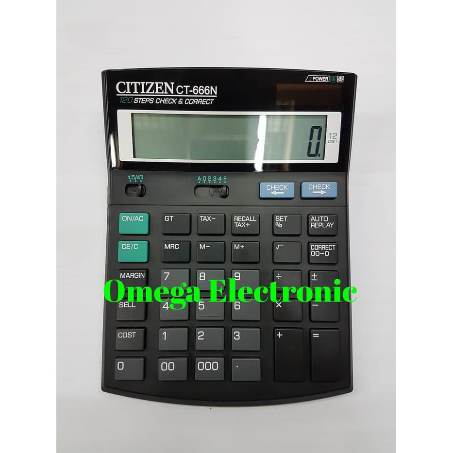 

Termurah ORIGINAL CITIZEN CT-666N Kalkulator Meja Office Check Correct CT 666N Paling oke