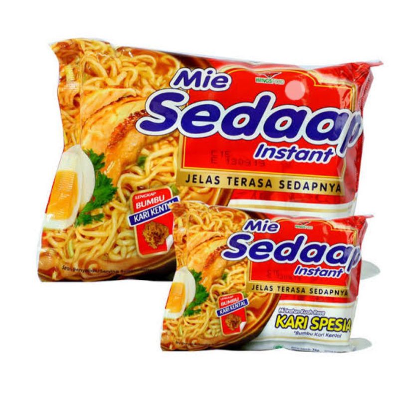 

MIE SEDAAP KUAH KARI SPESIAL/SOTO/AYAM BAWANG/ KARI AYAM