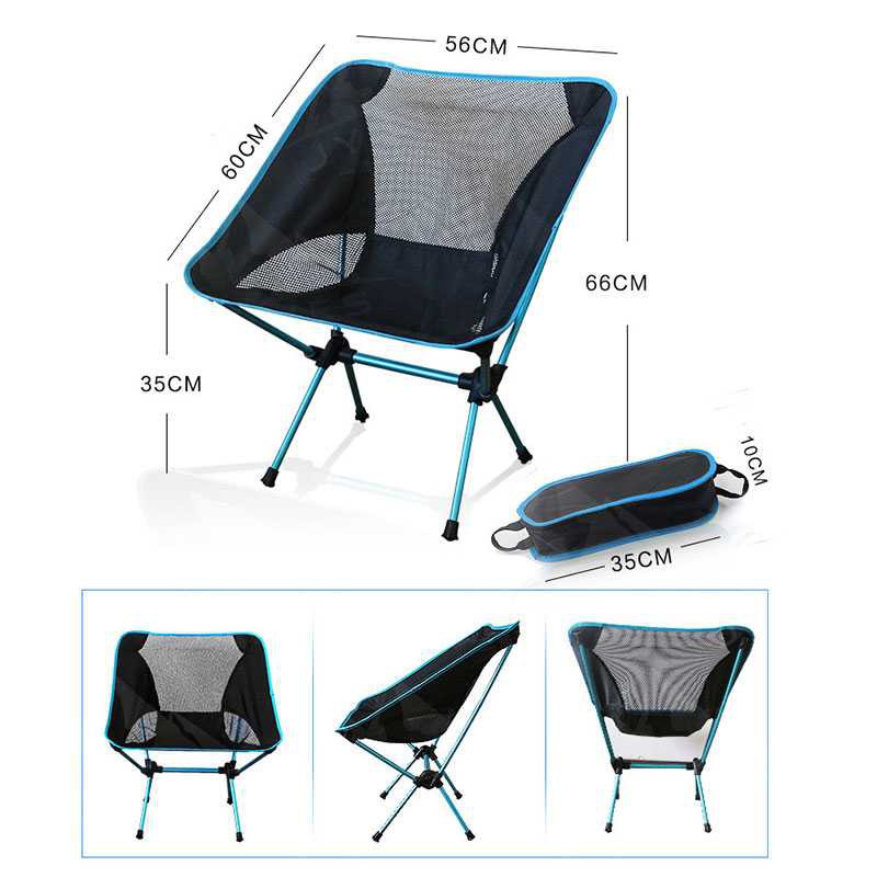 Kursi Lipat Memancing PortableCollapsible Folding Fishing Chair Korsi Perlengkapan Outdoor Serbaguna