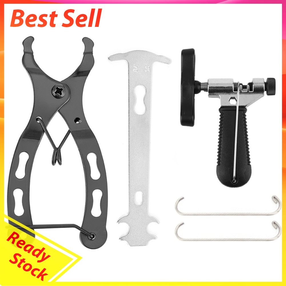 Bicycle Chain Quick Release Link Chain Cutter Ruler Removal Repair Tool Kit