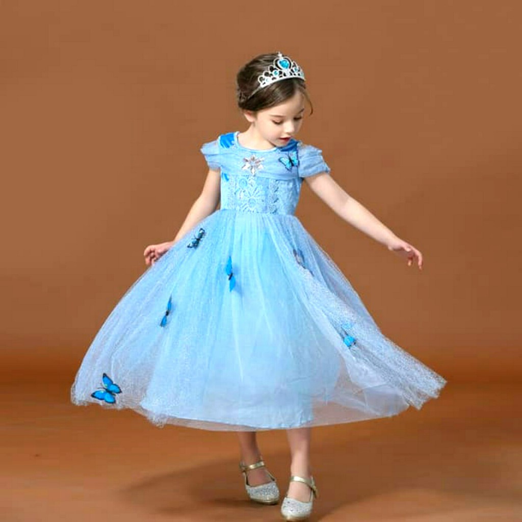 gaun pesta anak perempuan gaun anak perempuan dress anak perempuan baju princess anak perempuan ke1