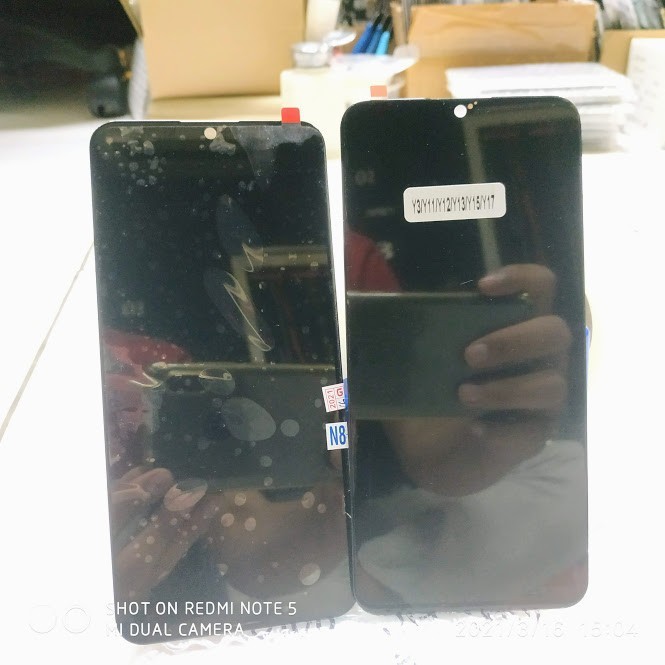 LCD Touchcsreen Vivo Y17 / Y15 / Y12 / Y11 / Y12i Complete Fullset Black Small Glass