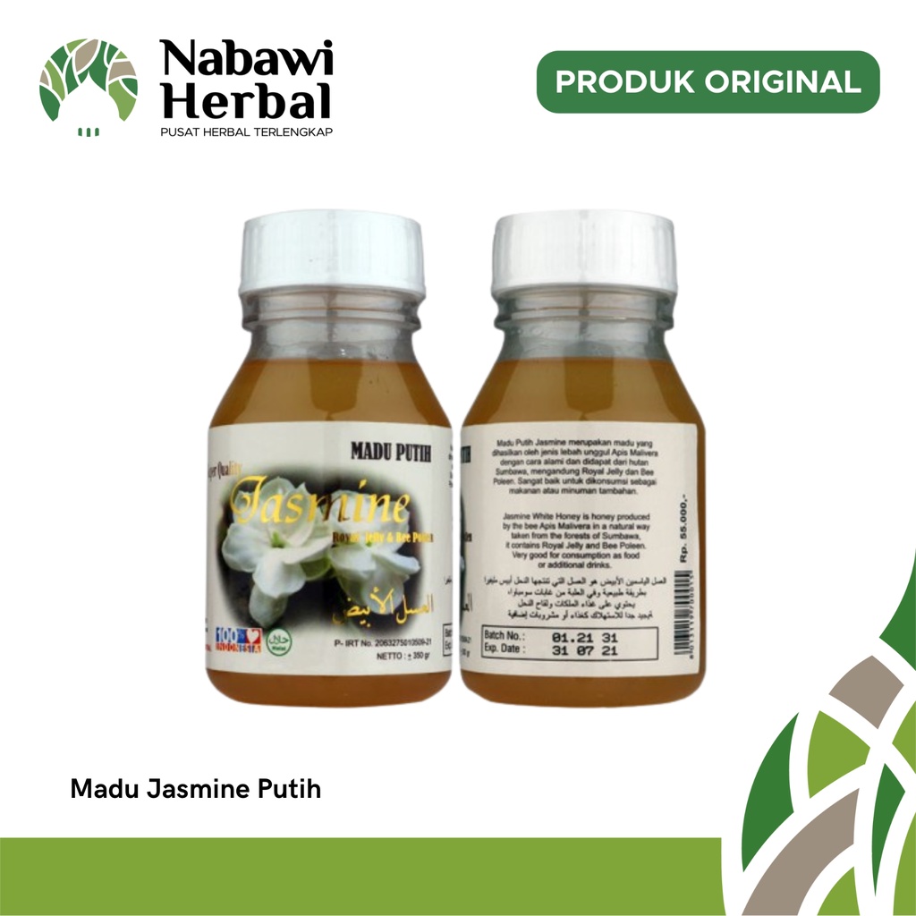 

Madu Putih Jasmine Royal Jelly & Bee Pollen 350gr