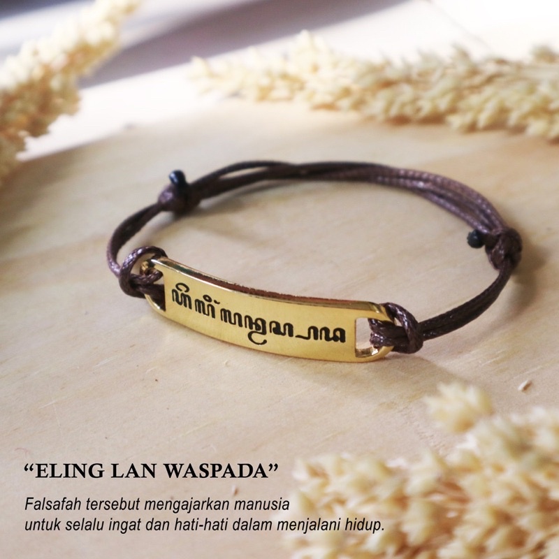 Gelang Kuningan Nama CUSTOM / Gelang Kuningan Harapan (Tulisan Bisa CUSTOM)