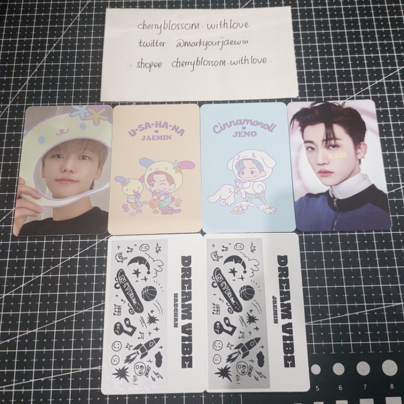 [PHOTOCARD NCT 22] PC SANRIO TRADING CARD B VER JENO JAEMIN SET SCRATCH DREAM VIBE HAECHAN